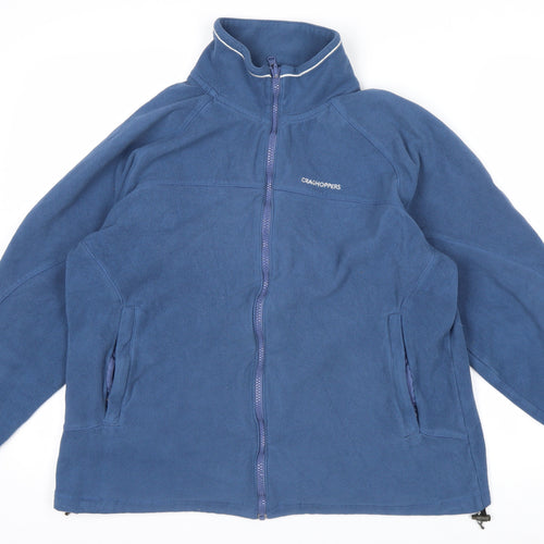 Craghoppers Men Blue Fleece Full Zip Jacket Size L 42in
