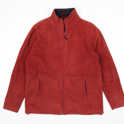 James Pringle Men's Red Fleece Full Zip Jacket Size M