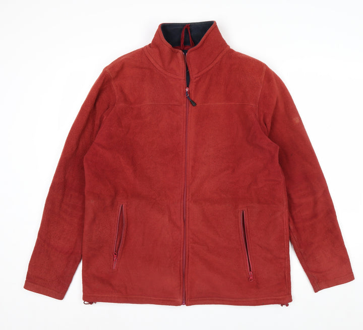 James Pringle Men's Red Fleece Full Zip Jacket Size M