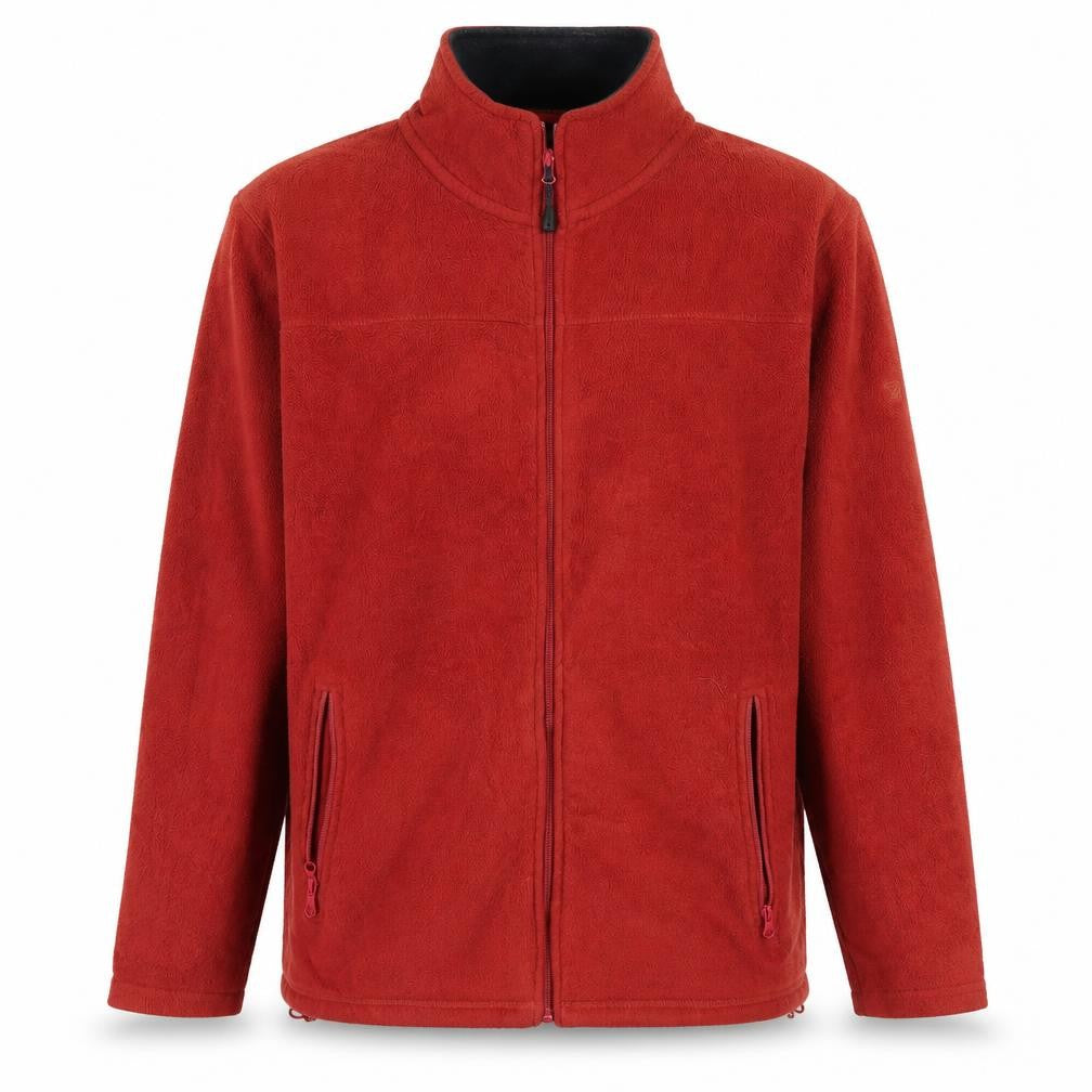 James Pringle Men's Red Fleece Full Zip Jacket Size M