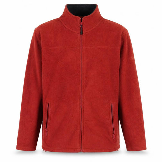 James Pringle Men's Red Fleece Full Zip Jacket Size M
