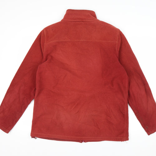 James Pringle Men's Red Fleece Full Zip Jacket Size M