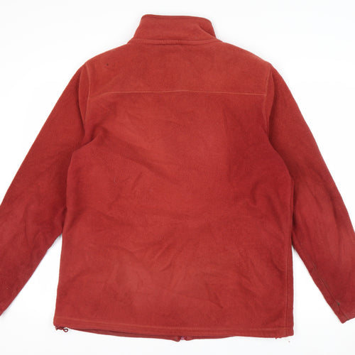 James Pringle Men's Red Fleece Full Zip Jacket Size M