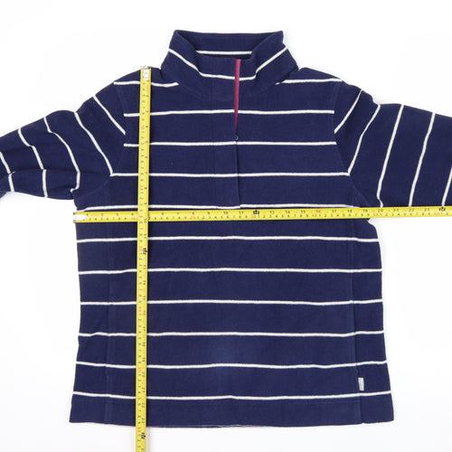 Rohan Womens Navy Striped Fleece Pullover Sweatshirt Size M