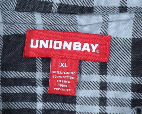 Unionbay Men's Brown Quilted Cotton Waistcoat XL Casual Workwear