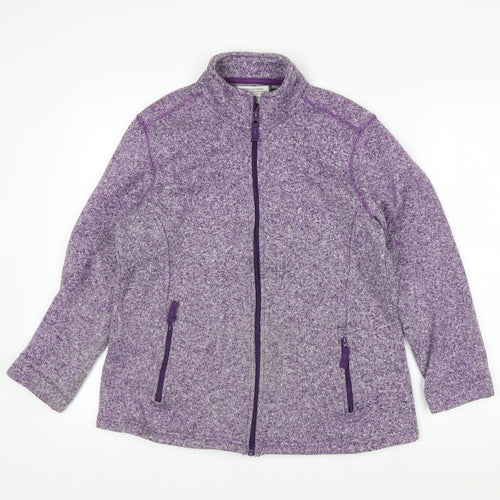 Mountain Warehouse Womens Purple Full Zip Fleece Jacket Size 16