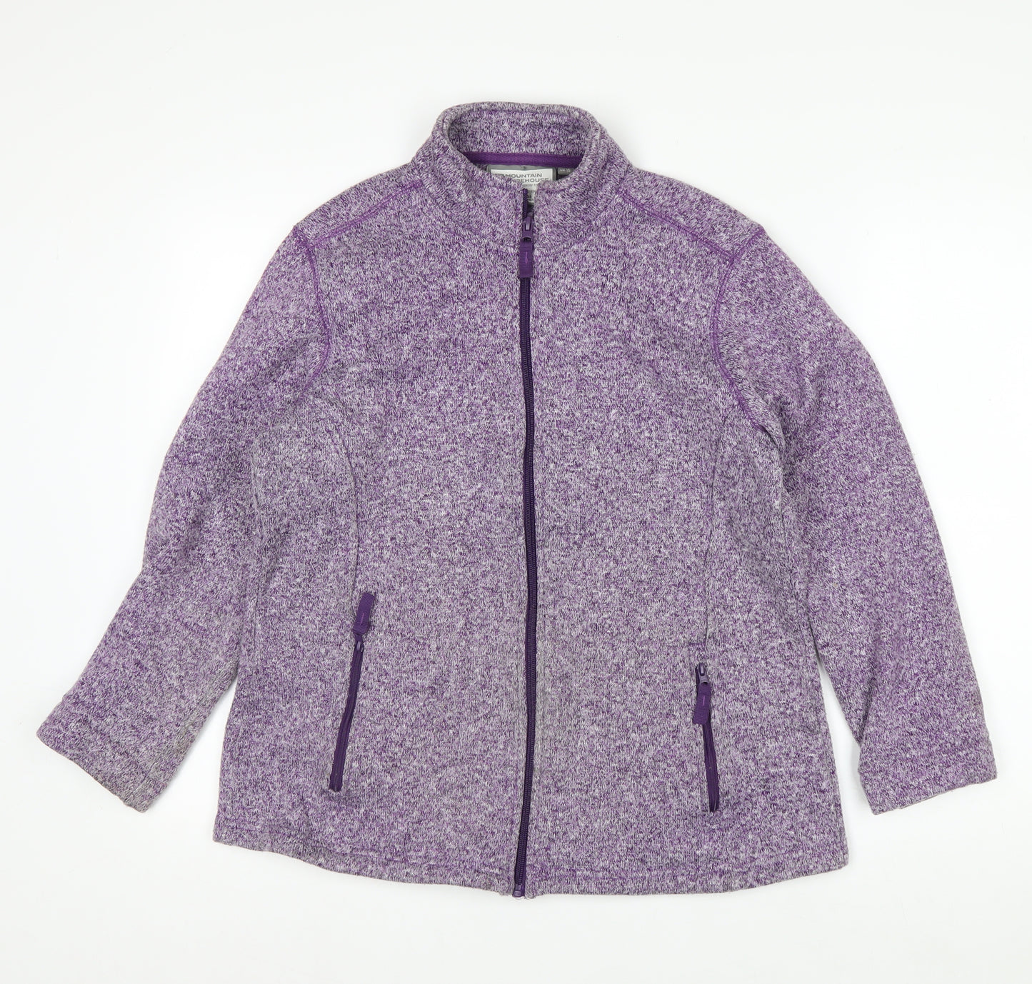 Mountain Warehouse Womens Purple Full Zip Fleece Jacket Size 16