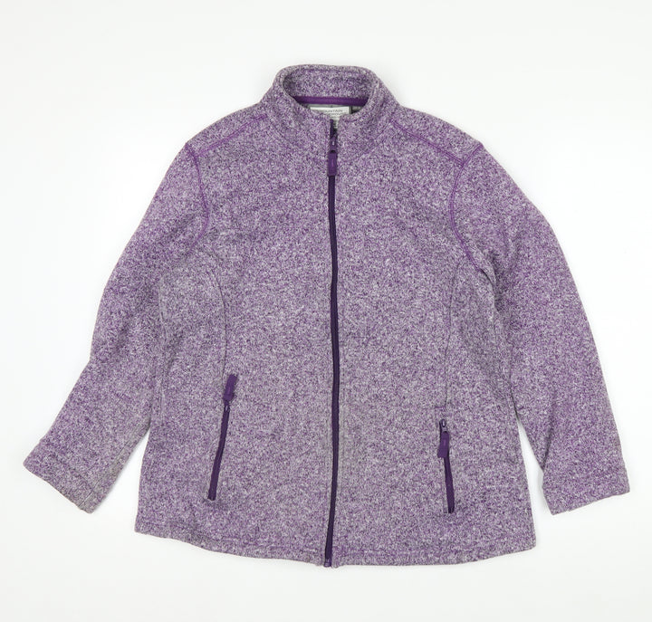 Mountain Warehouse Womens Purple Full Zip Fleece Jacket Size 16