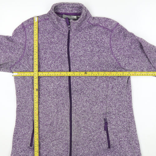 Mountain Warehouse Womens Purple Full Zip Fleece Jacket Size 16