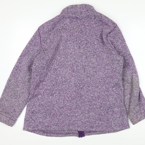 Mountain Warehouse Womens Purple Full Zip Fleece Jacket Size 16