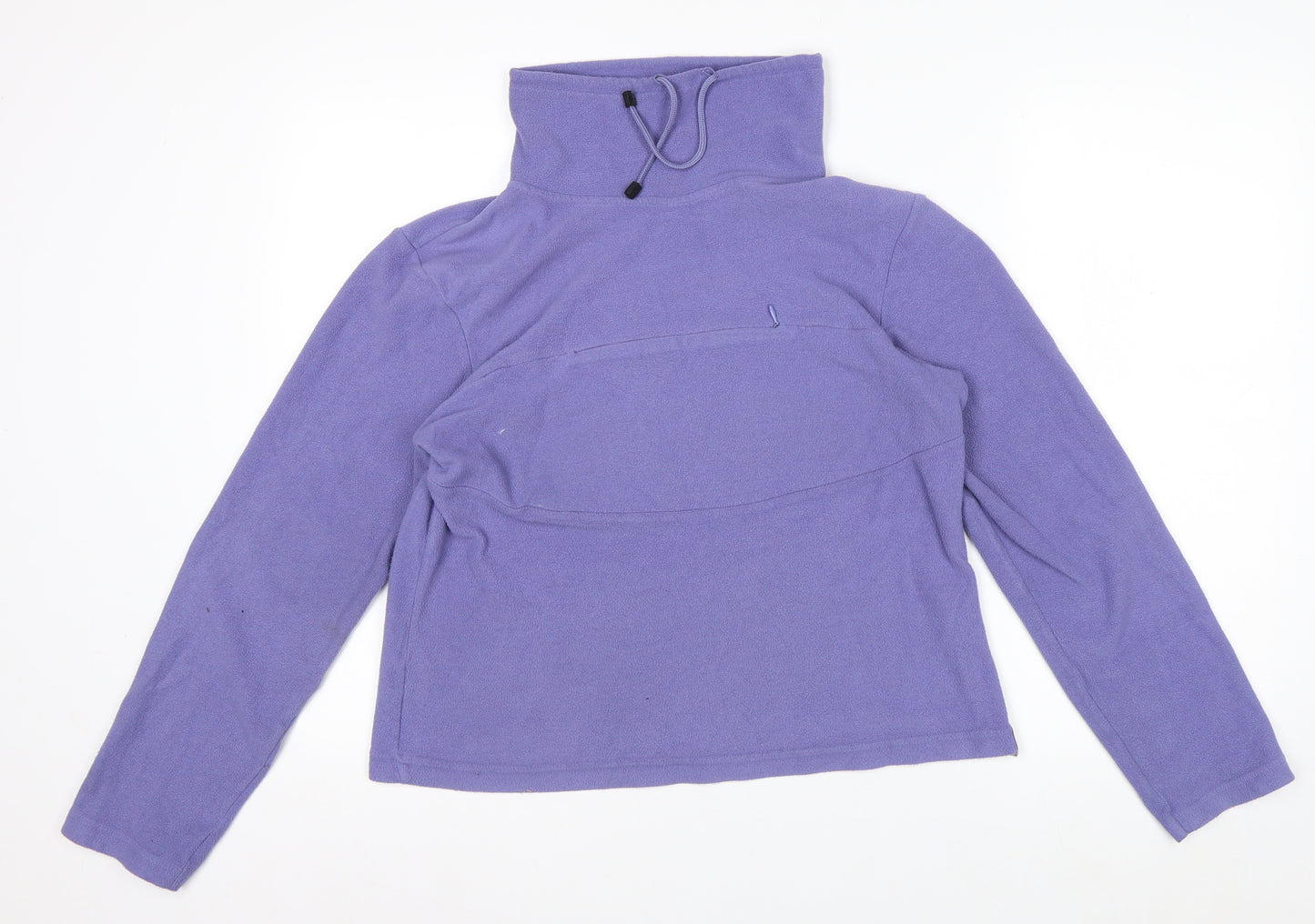 Kickers Womens Purple Fleece Pullover Sweatshirt Size 16
