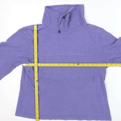 Kickers Womens Purple Fleece Pullover Sweatshirt Size 16