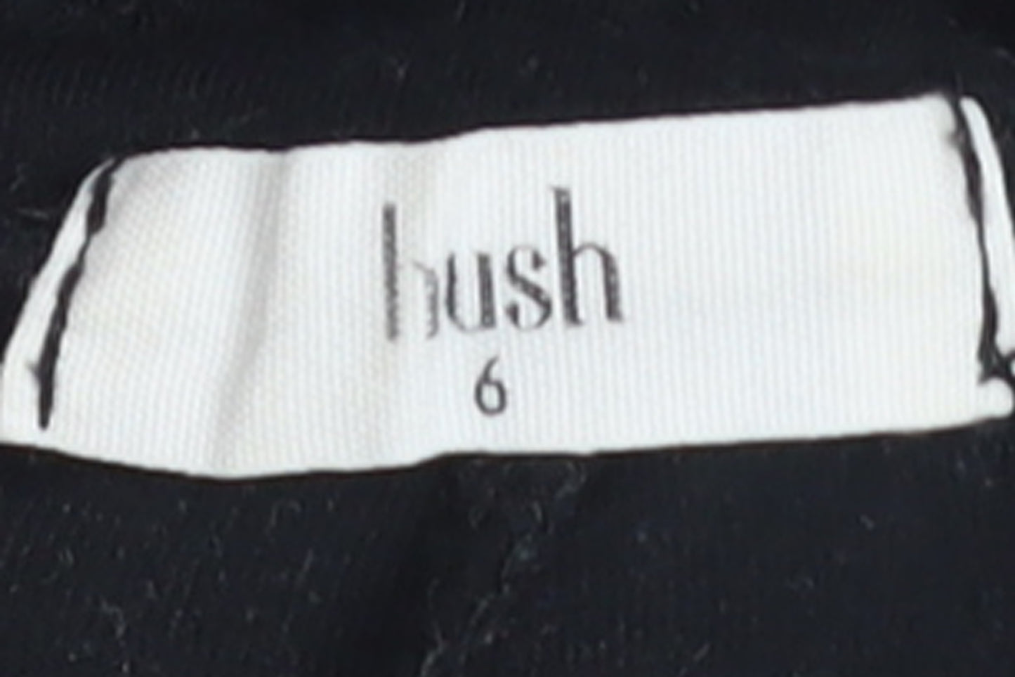 Hush Women’s Black Joggers Size 6 Cotton Blend Pull-On Trousers