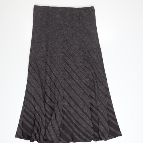 Marks and Spencer Women’s Grey Midi A-Line Skirt Size 12