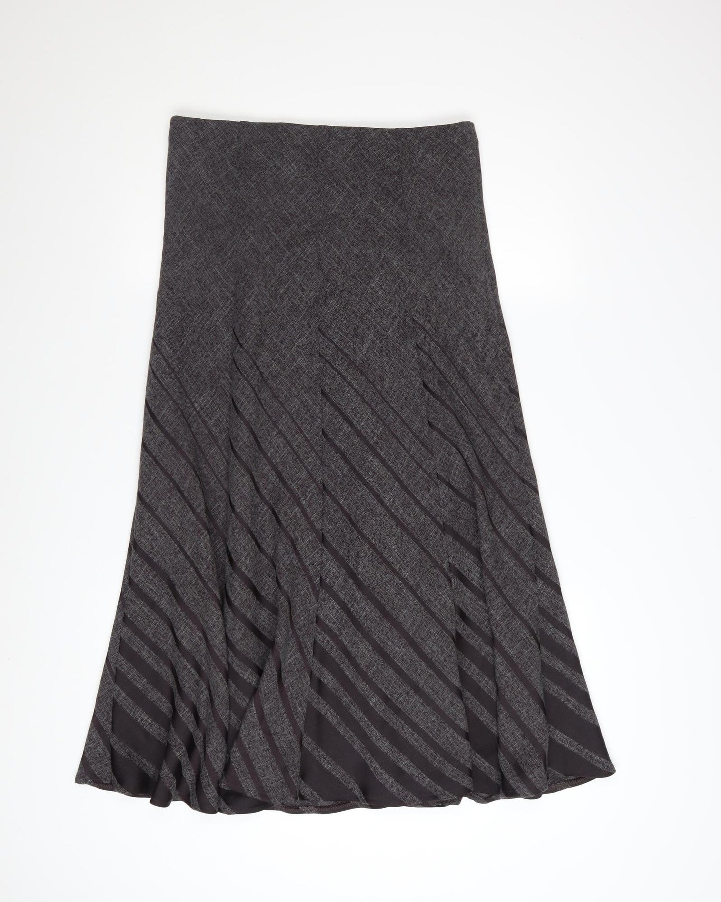 Marks and Spencer Women’s Grey Midi A-Line Skirt Size 12