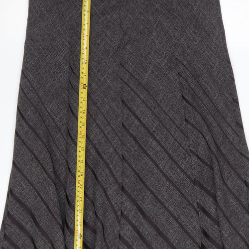 Marks and Spencer Women’s Grey Midi A-Line Skirt Size 12