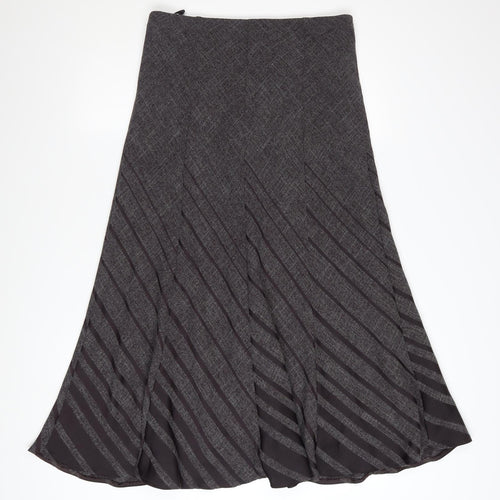 Marks and Spencer Women’s Grey Midi A-Line Skirt Size 12
