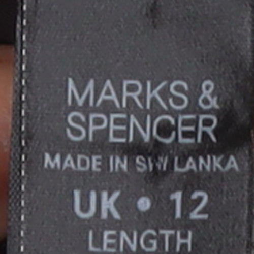 Marks and Spencer Women’s Grey Midi A-Line Skirt Size 12