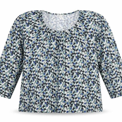 East Women’s Multicoloured Floral Jersey Tunic Blouse Size 18