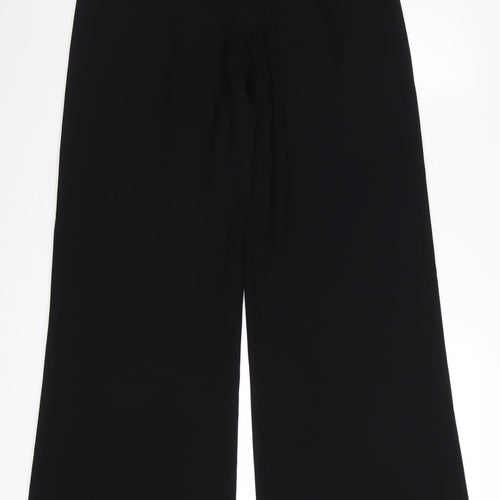Stills Women's Black Wide-Leg Crepe Trousers Size 10