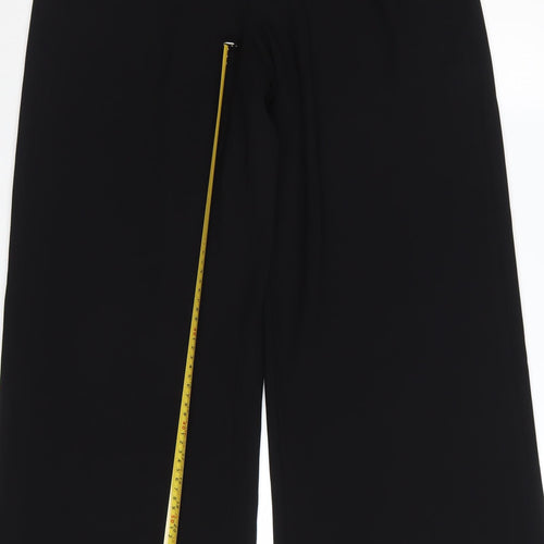 Stills Women's Black Wide-Leg Crepe Trousers Size 10