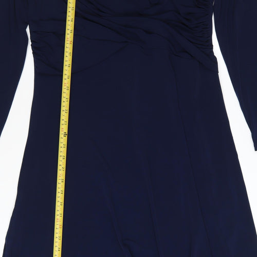 JD Williams Women’s Blue Size 16 Fit & Flare Long Sleeve Dress