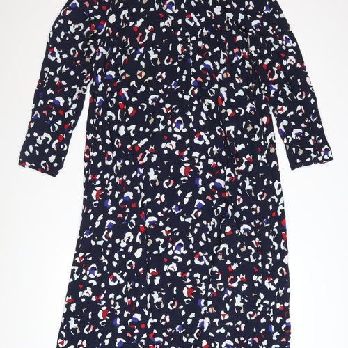 Marks and Spencer Women’s Multicoloured A-Line Midi Dress Size 14