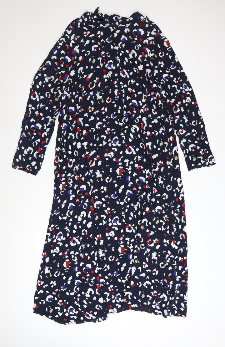 Marks and Spencer Women’s Multicoloured A-Line Midi Dress Size 14