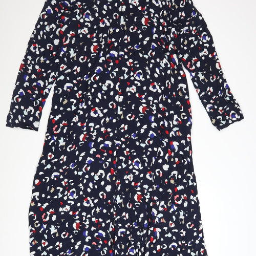 Marks and Spencer Women’s Multicoloured A-Line Midi Dress Size 14