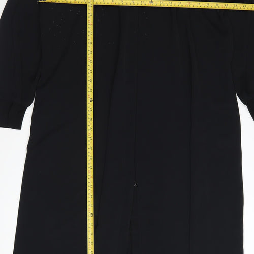 BELKIS Women Black Plus Size 24 Midi Shift Dress