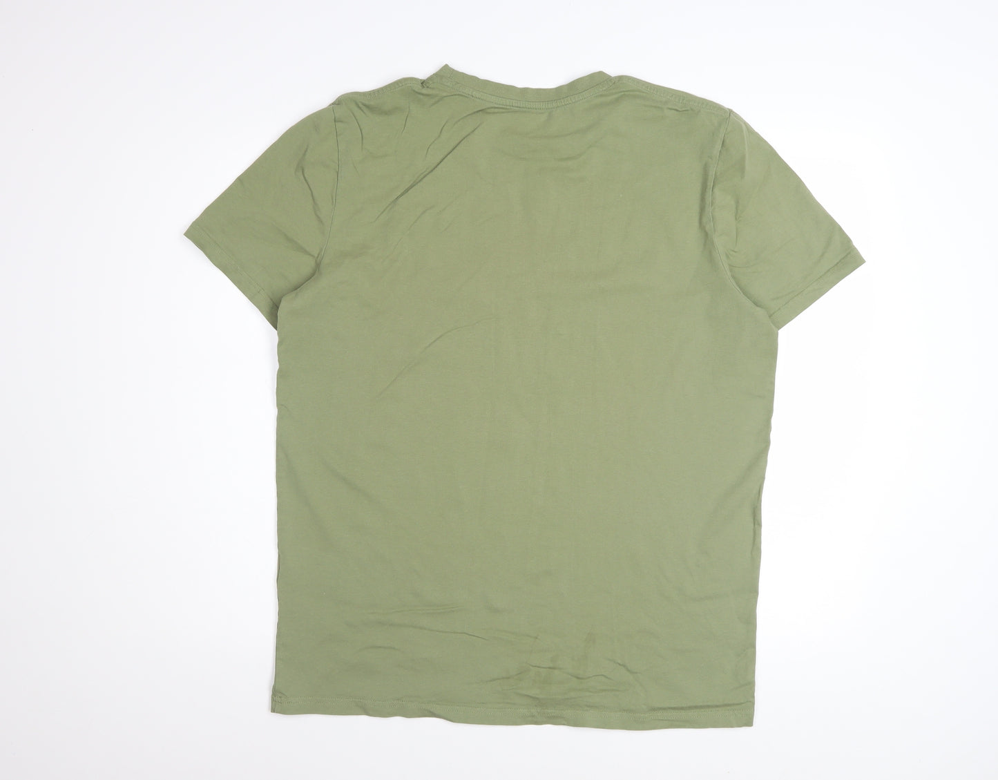 Firetrap Men's Green XL Graphic Logo Cotton T-Shirt