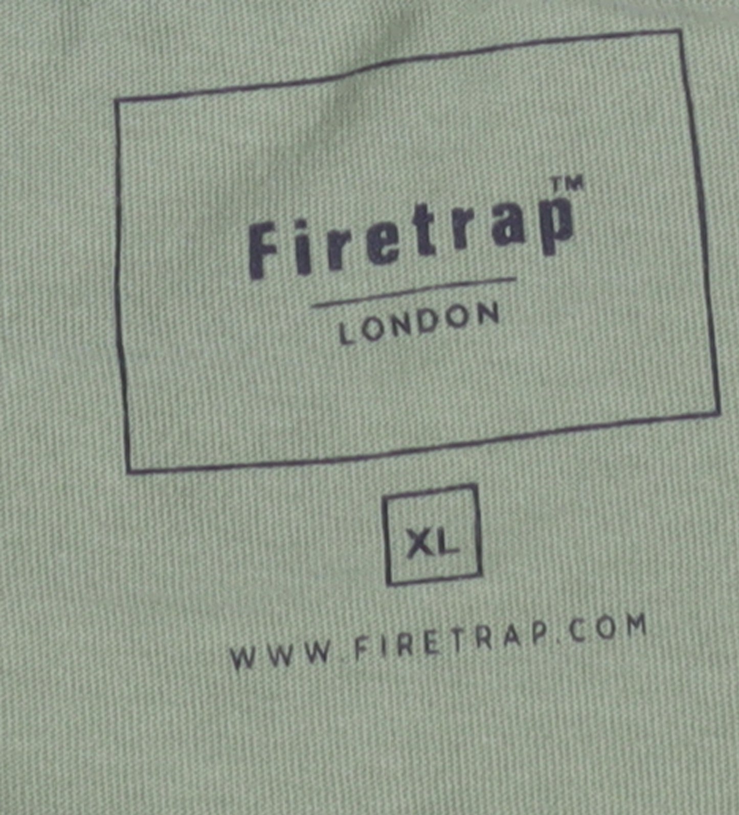Firetrap Men's Green XL Graphic Logo Cotton T-Shirt
