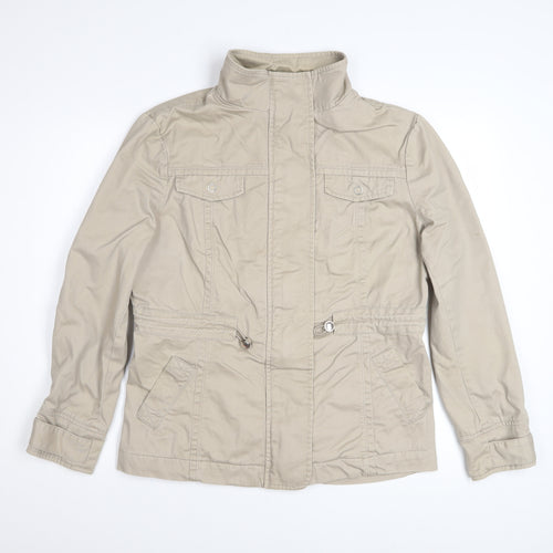 Cotton Traders Women's Beige Cotton Anorak Jacket Size 18