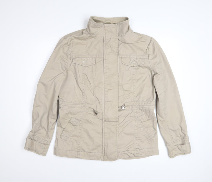 Cotton Traders Women's Beige Cotton Anorak Jacket Size 18