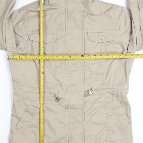 Cotton Traders Women's Beige Cotton Anorak Jacket Size 18