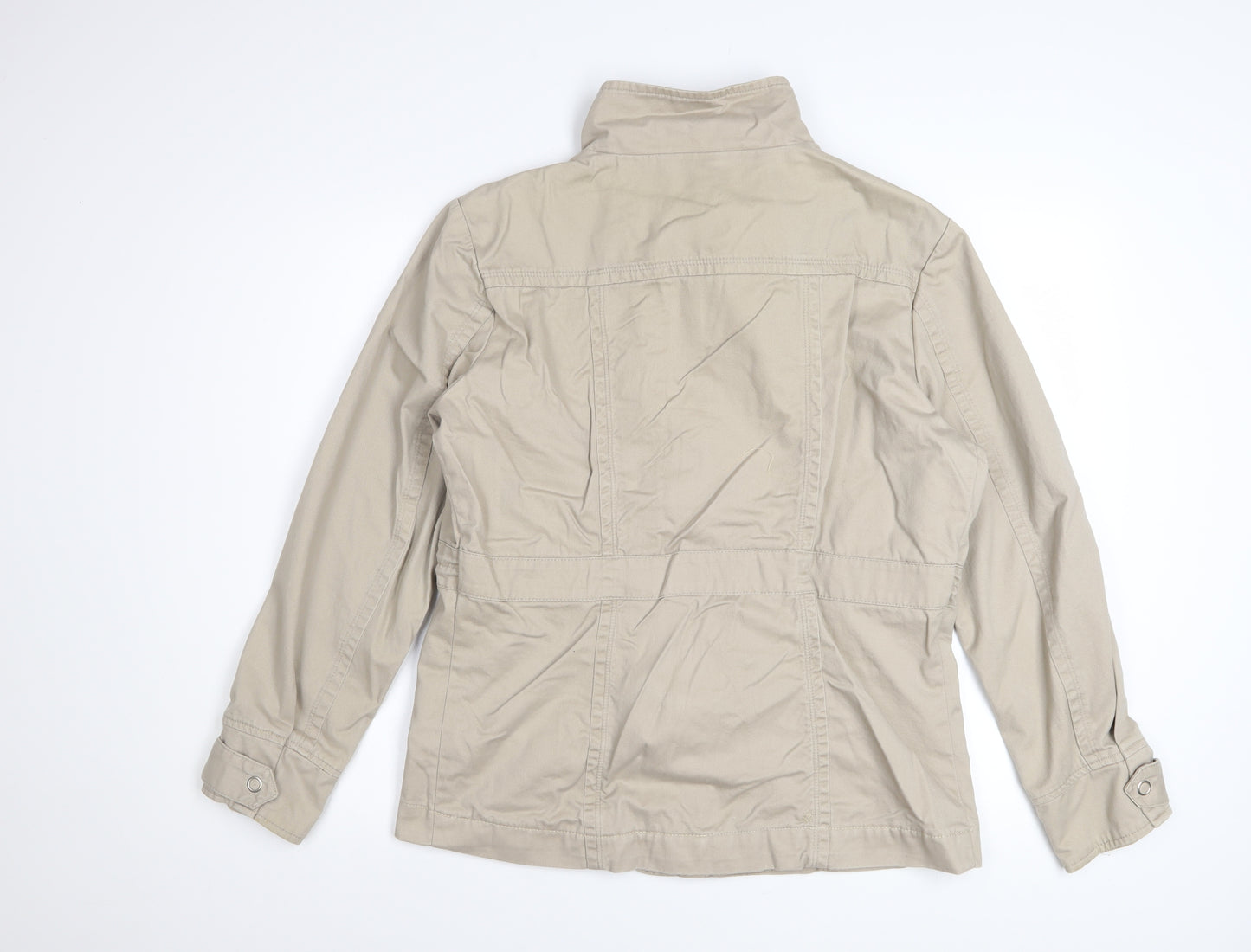 Cotton Traders Women's Beige Cotton Anorak Jacket Size 18