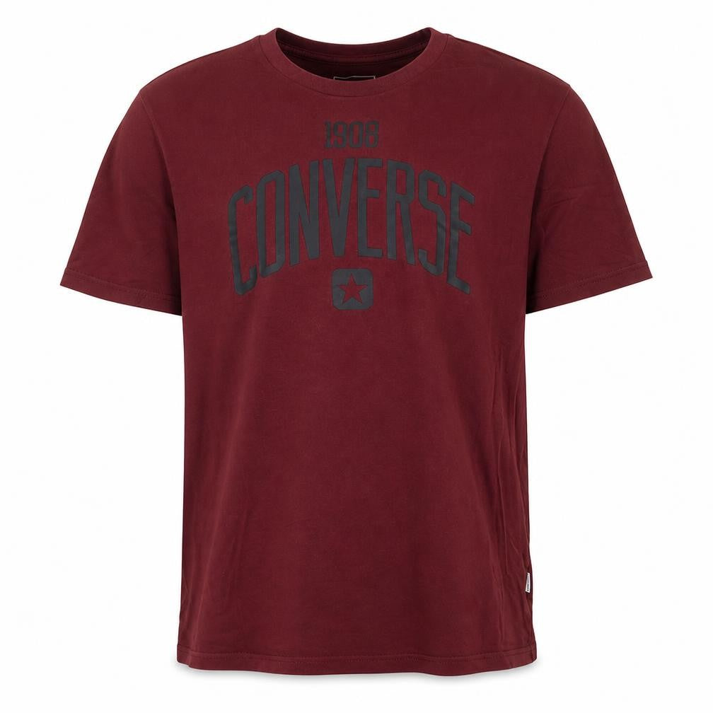 Converse Men's Red Graphic Logo T-Shirt Size M Crew Neck Cotton