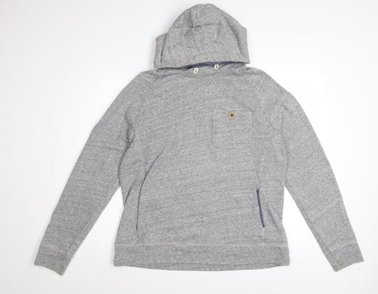 Crew Clothing Co. Men's Grey Medium Pullover Hoodie with Pocket