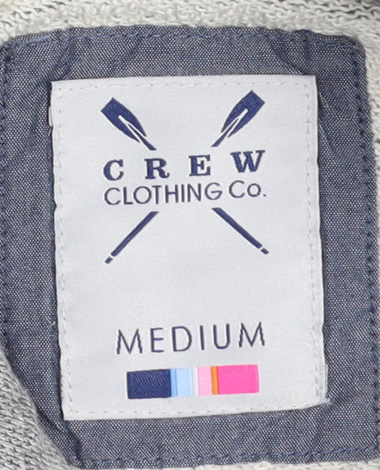 Crew Clothing Co. Men's Grey Medium Pullover Hoodie with Pocket