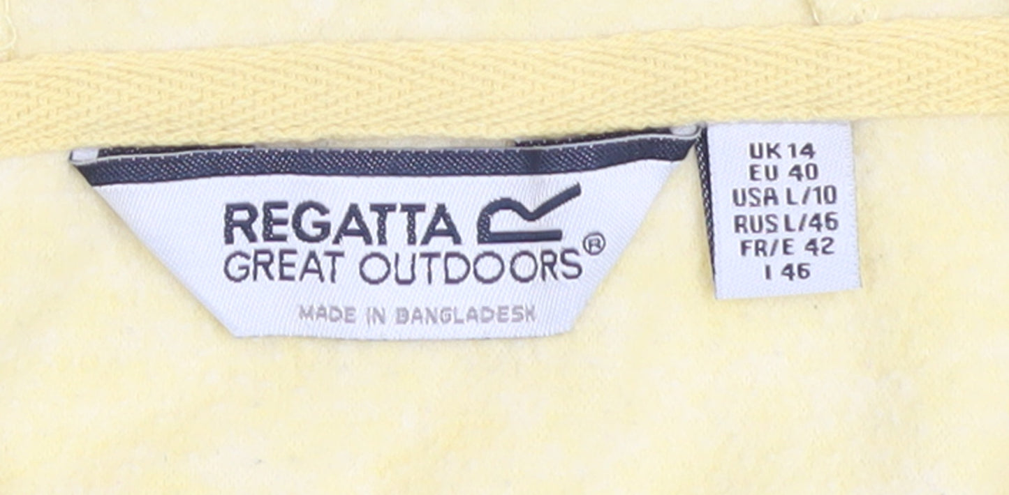 Regatta Women Yellow Size 14 Pullover Hoodie Polyester
