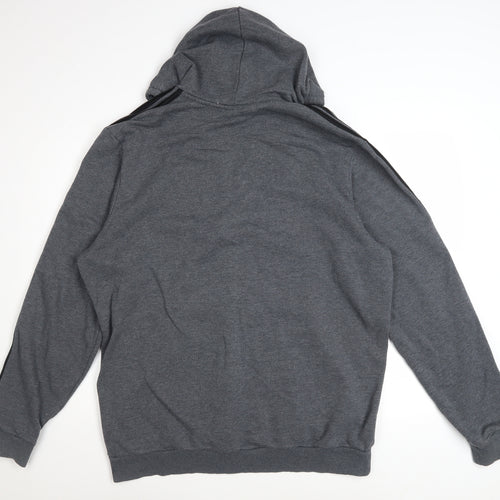 Adidas Men’s Grey Full Zip Hoodie XL Sportswear