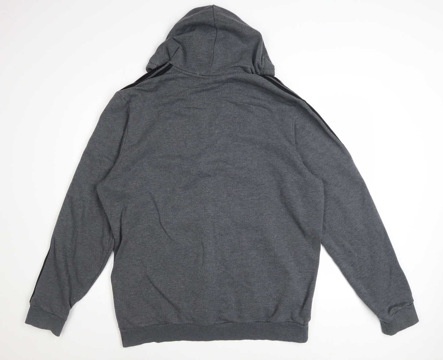Adidas Men’s Grey Full Zip Hoodie XL Sportswear
