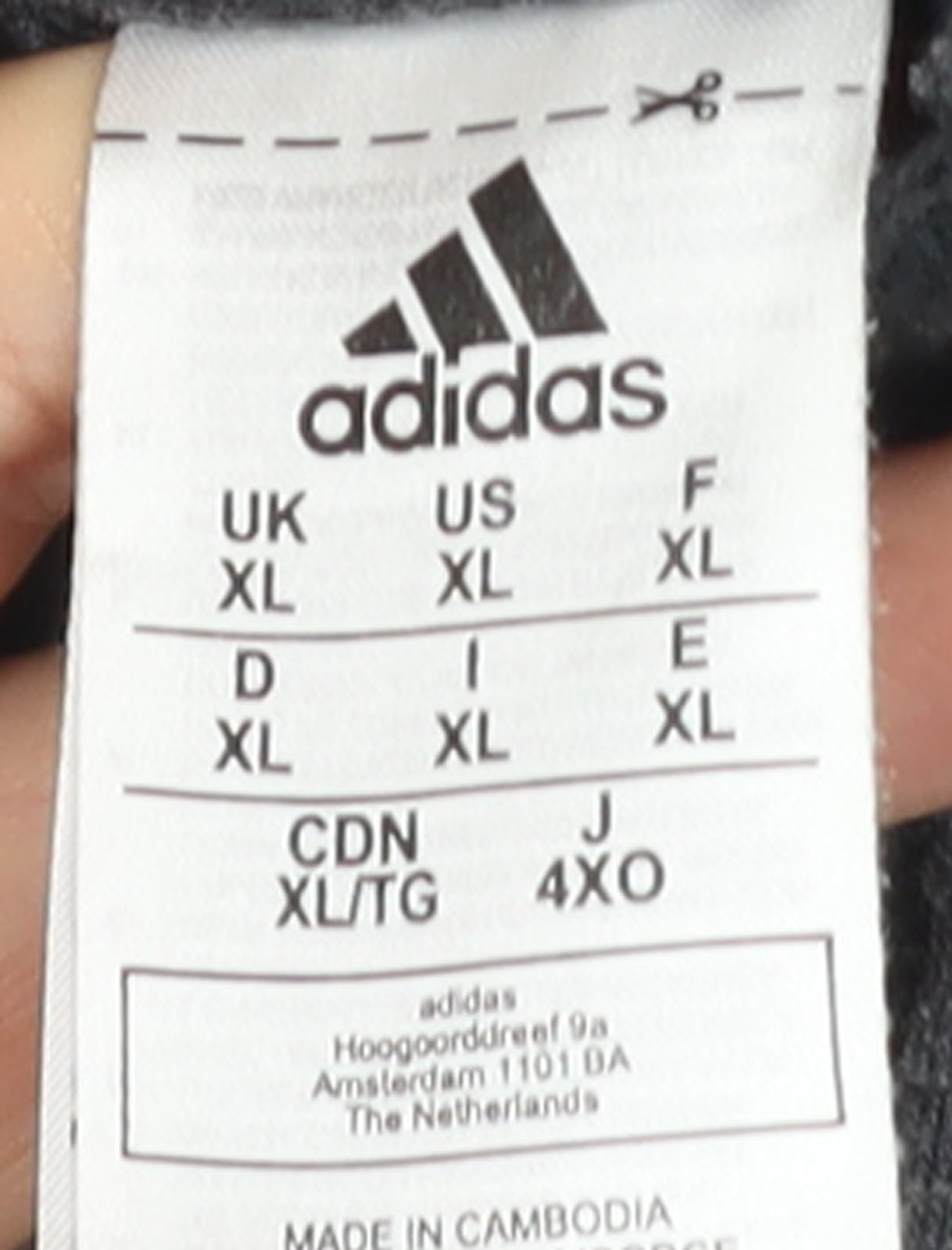 Adidas Men’s Grey Full Zip Hoodie XL Sportswear