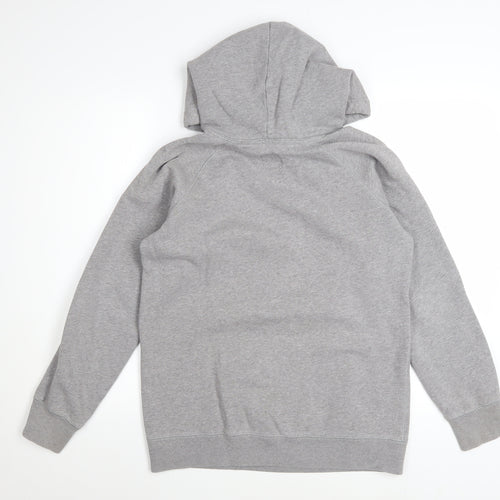 Jack Wills Womens Grey Pullover Hoodie UK 10 Cotton Blend Casual