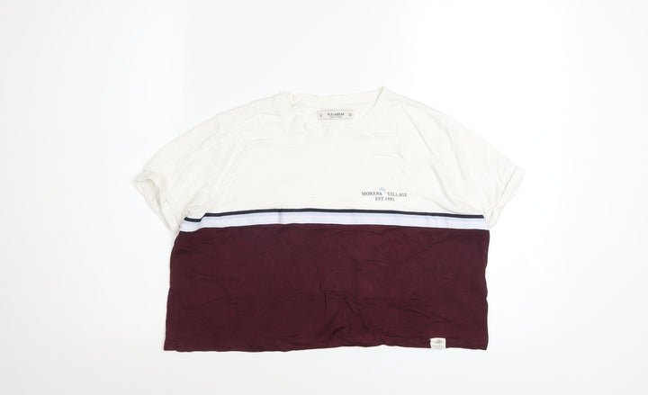 Pull & Bear Women's Multicoloured S Basic Viscose T-Shirt