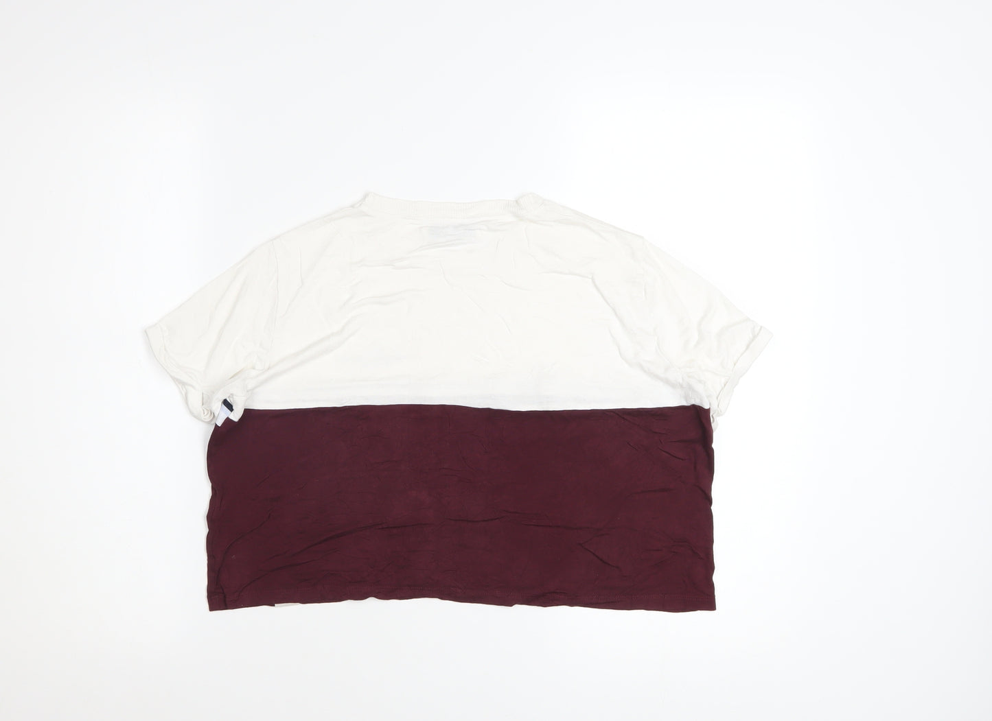 Pull & Bear Women's Multicoloured S Basic Viscose T-Shirt