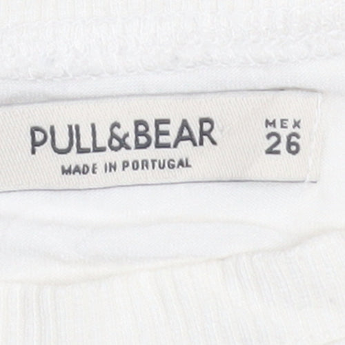 Pull & Bear Women's Multicoloured S Basic Viscose T-Shirt