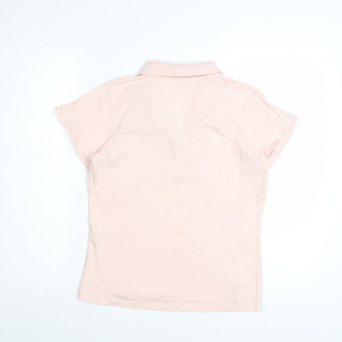Papaya Women's Pink Size 14 Short Sleeve Cotton Polo Shirt