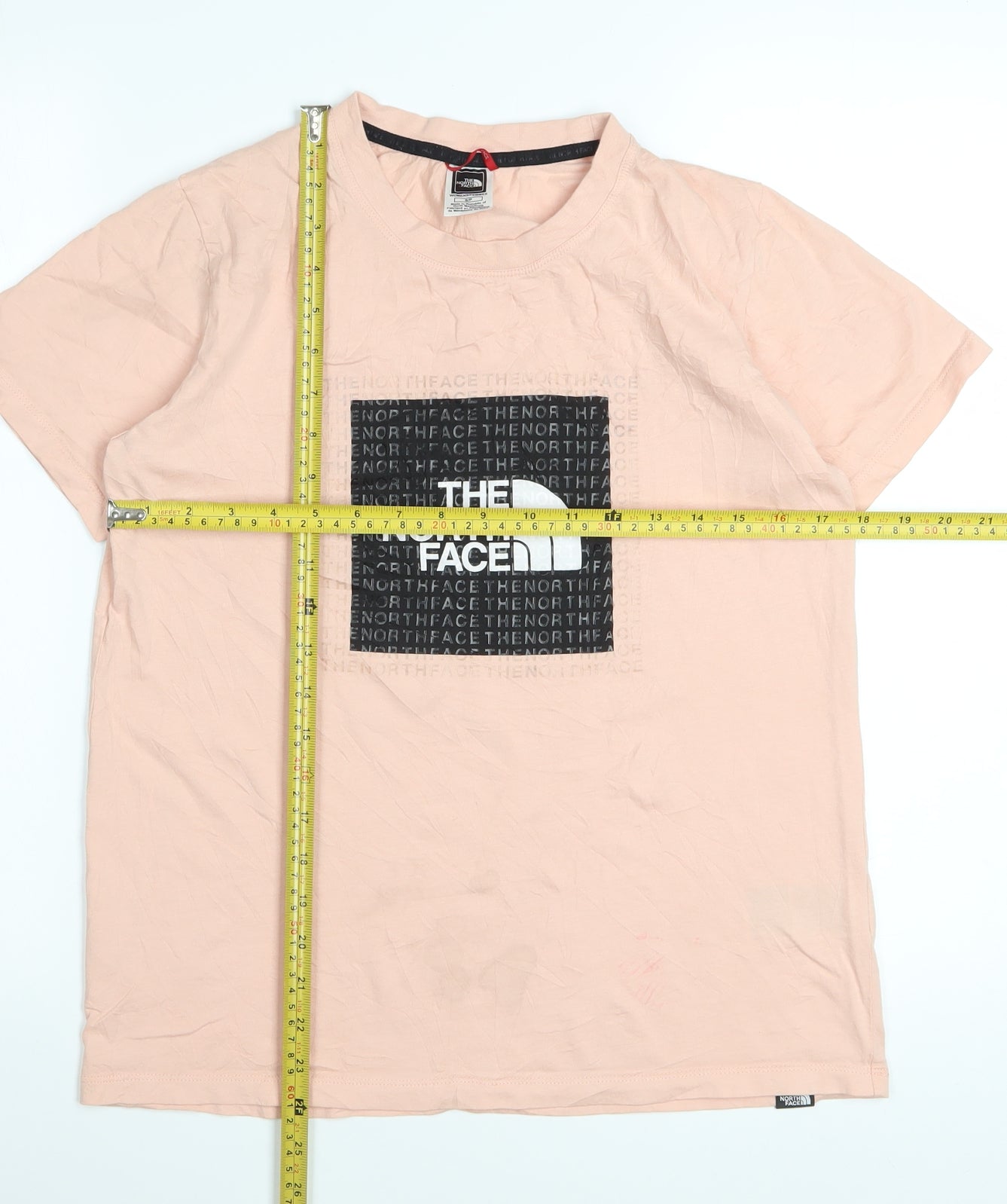 The North Face Womens Pink Cotton Short Sleeve Basic T-Shirt Size S