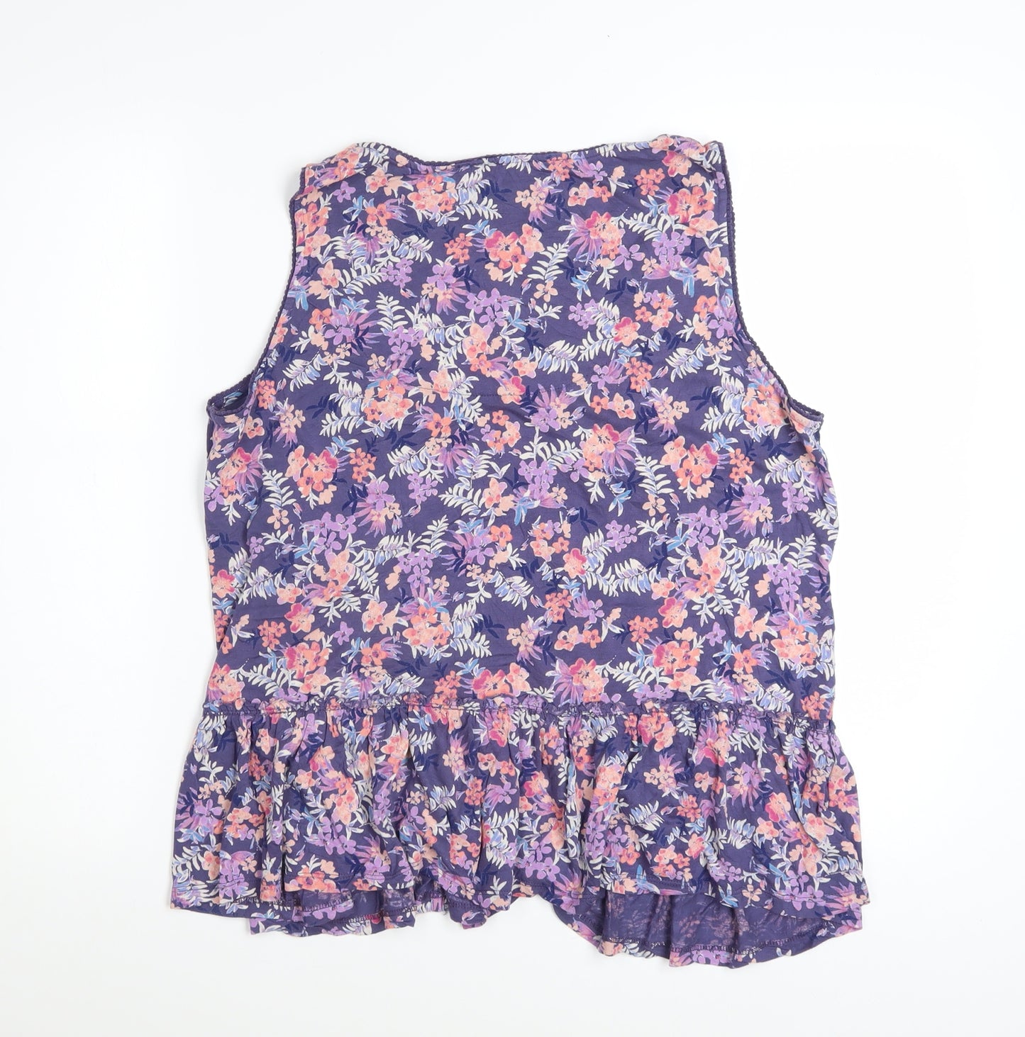 Marks and Spencer Per Una Women’s Multicoloured Floral Sleeveless Tunic Blouse Size 18